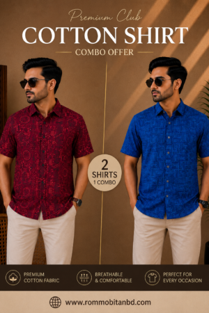 Premium Slab Cotton Half Shirt | Aarong Slab Cotton | Summer Collection