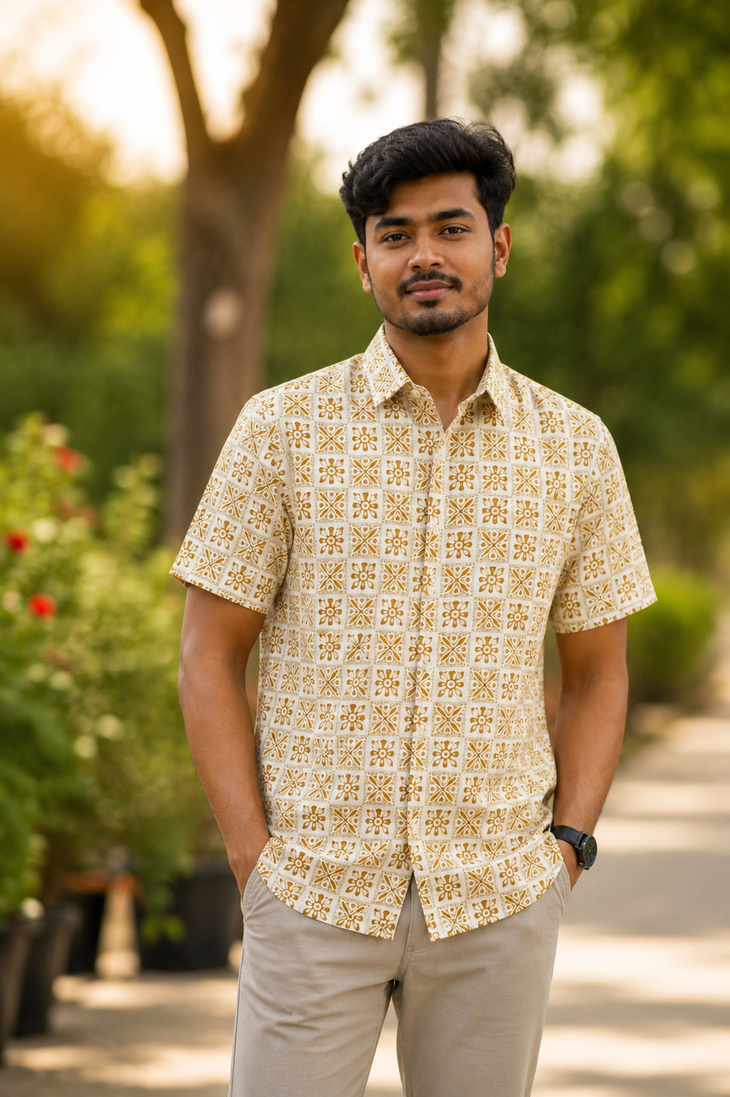 Premium Slab Cotton Half Shirt | Aarong Slab Cotton | Summer Collection